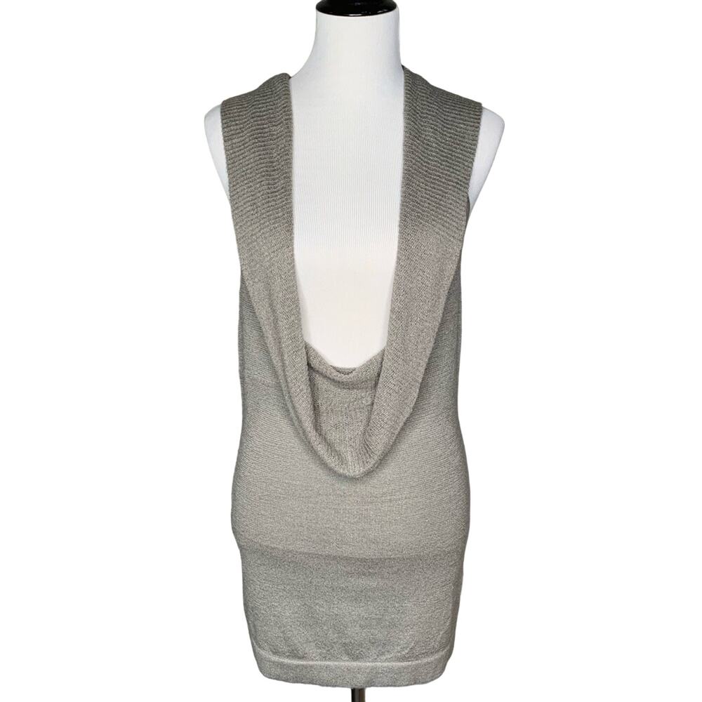 (Anthro) Mac & Jac Cowlneck Light Sweater Vest Sz Medium